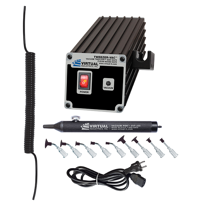 TV-1000-220, 220 VOLT AC TWEEZER-VAC™ ESD-SAFE Kit With ...